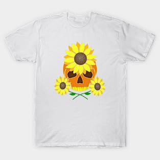 Sunflower Skull T-Shirt